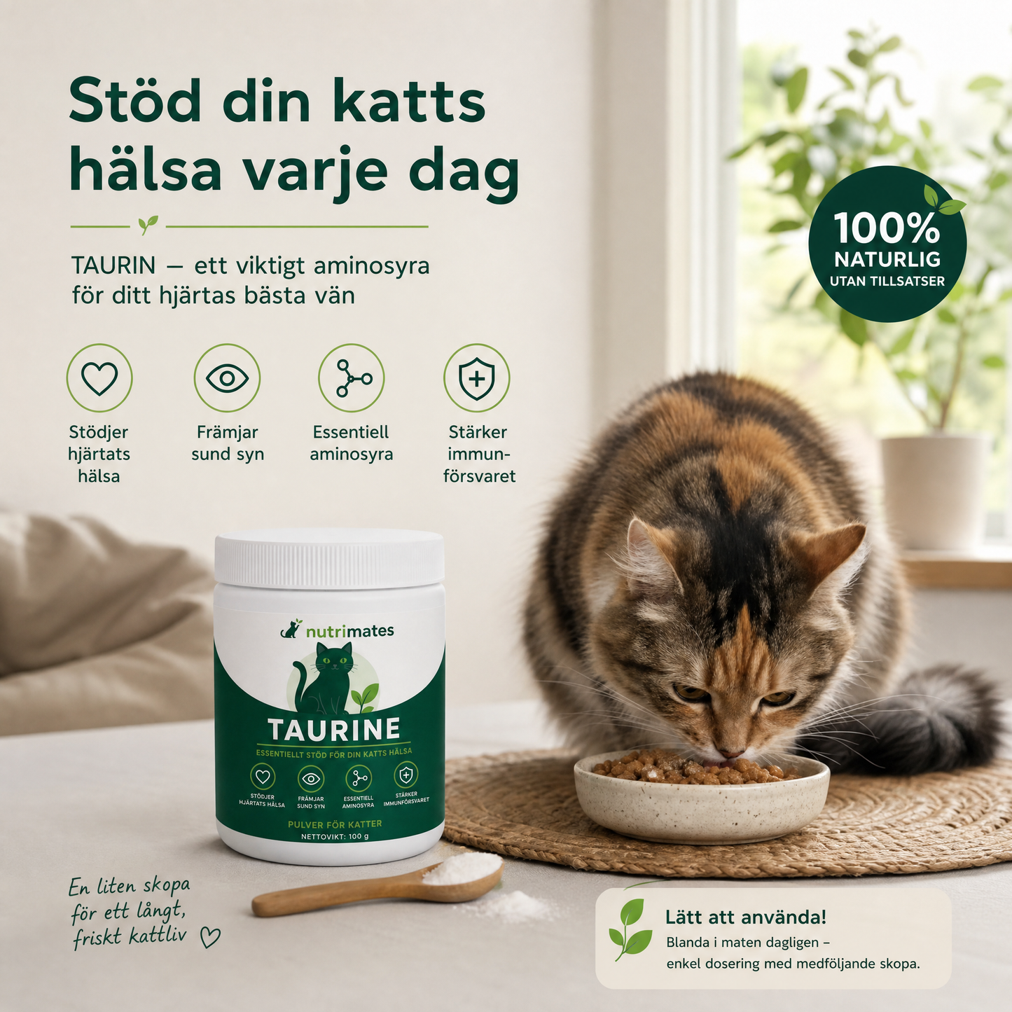 Nutrimates™ Taurin — Stoppa Bristen Innan Du Ser Den